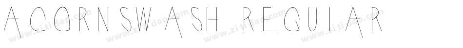 AcornSwash Regular字体转换